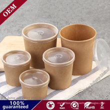 Disposable Take out Paper Food Container Paper Cup Salad Soup Ice Cream Cup Takeaway Tubs with Lid